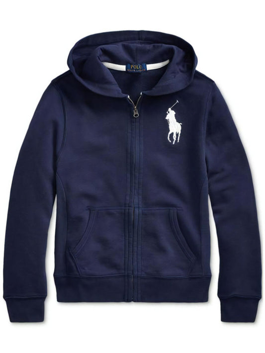 Big Boy's Big Pony French Terry Hoodie, Blue