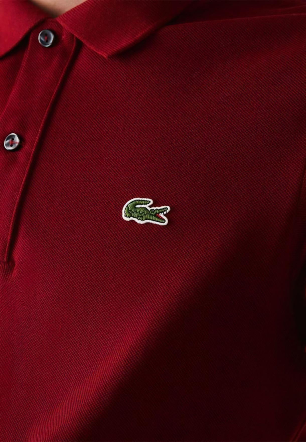 Men's Slim Fit Petit Piqué Polo Shirt, Red