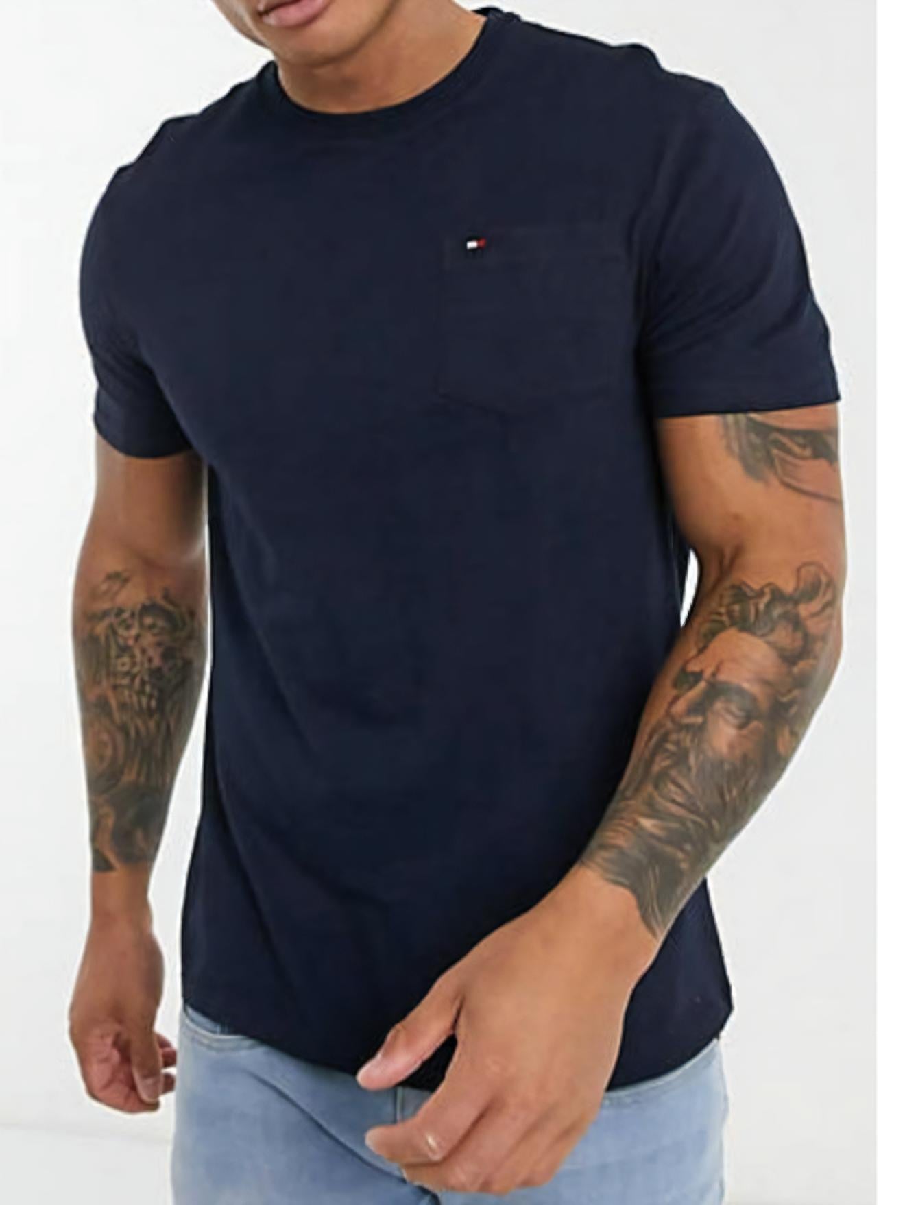 Men's regular signature T-Shirt, Navy