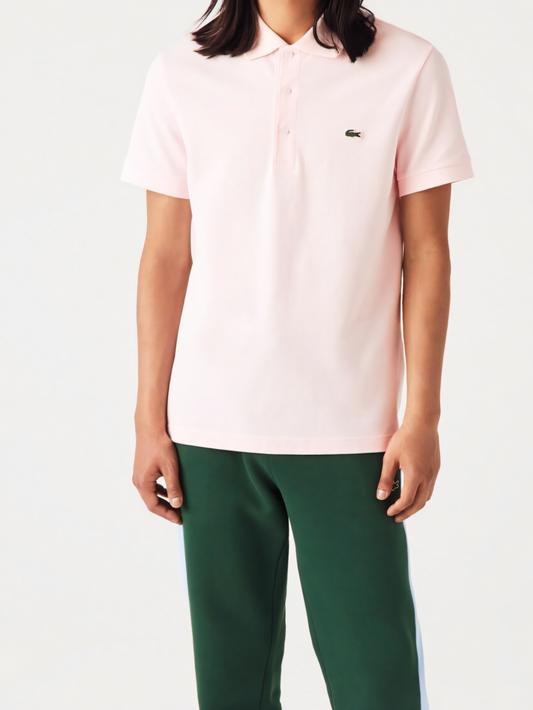 Men's Slim Fit Stretch Cotton Piqué Polo, Pink