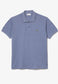 Men's Slim Fit Short Sleeve Polo Shirts, Blue Chine