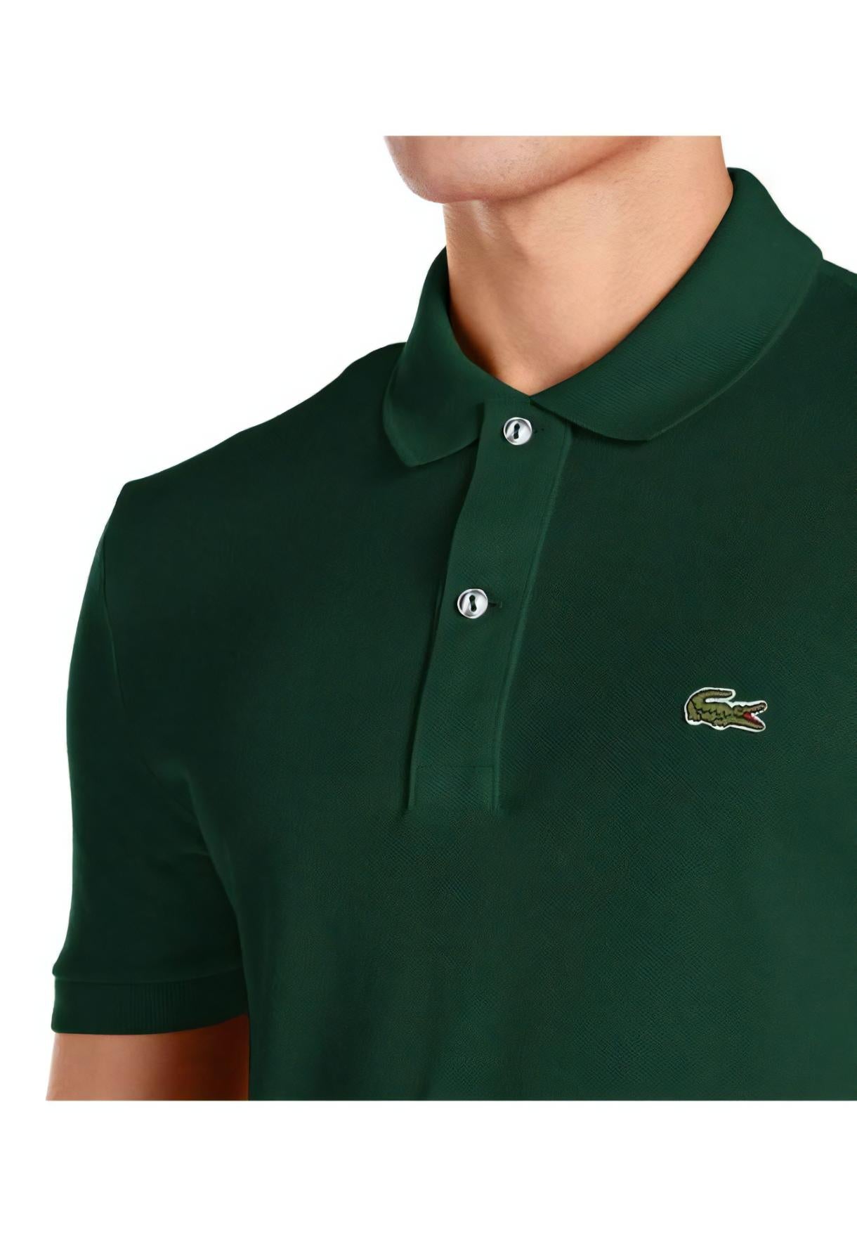 Men's Slim Fit Petit Piqué  Polo Shirt, Green