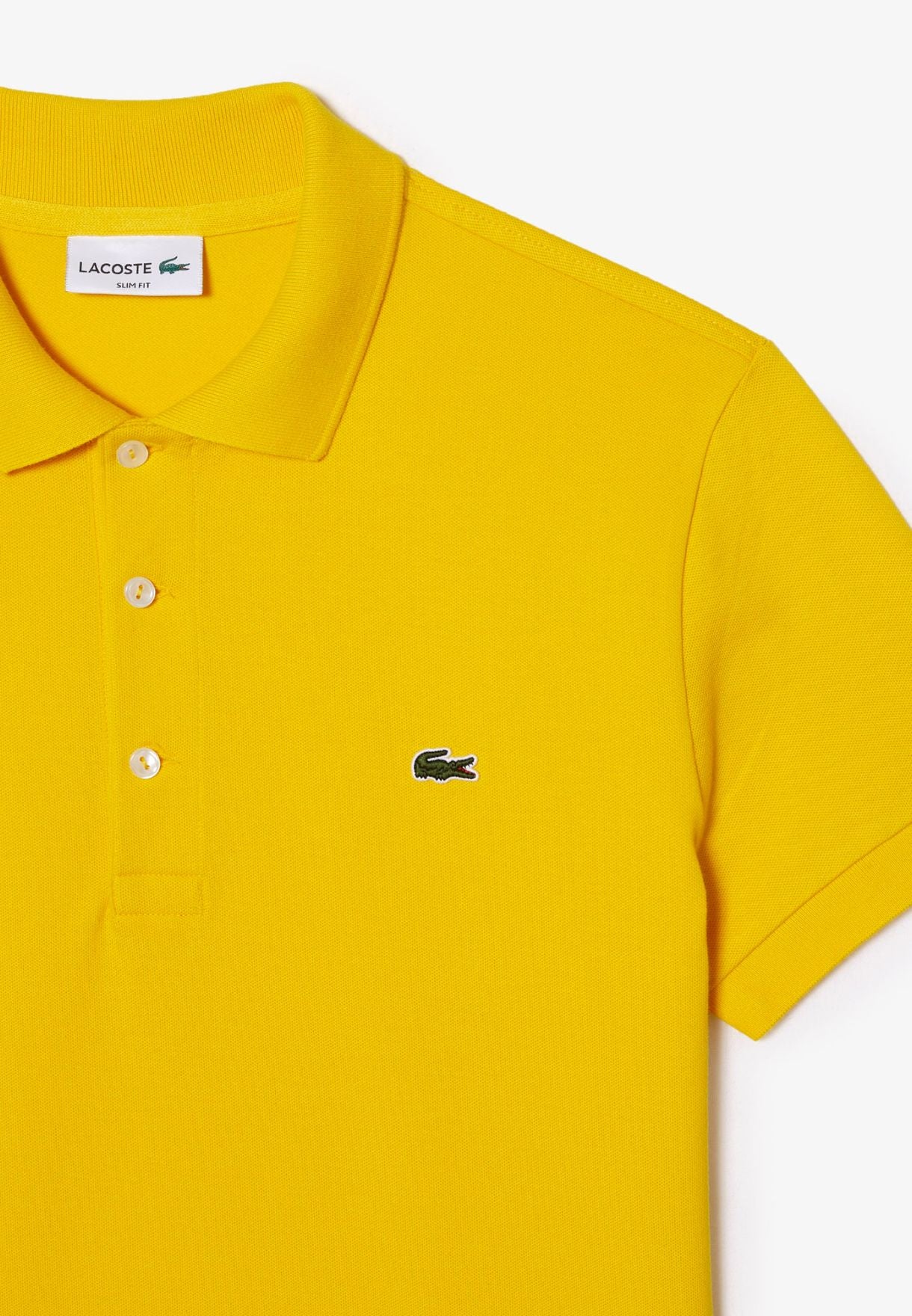 Men's Lacoste Slim Fit Polo Shirt, signature item, Yellow