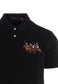 Men's Custom Slim Fit Triple-pony Polo Shirt, Black