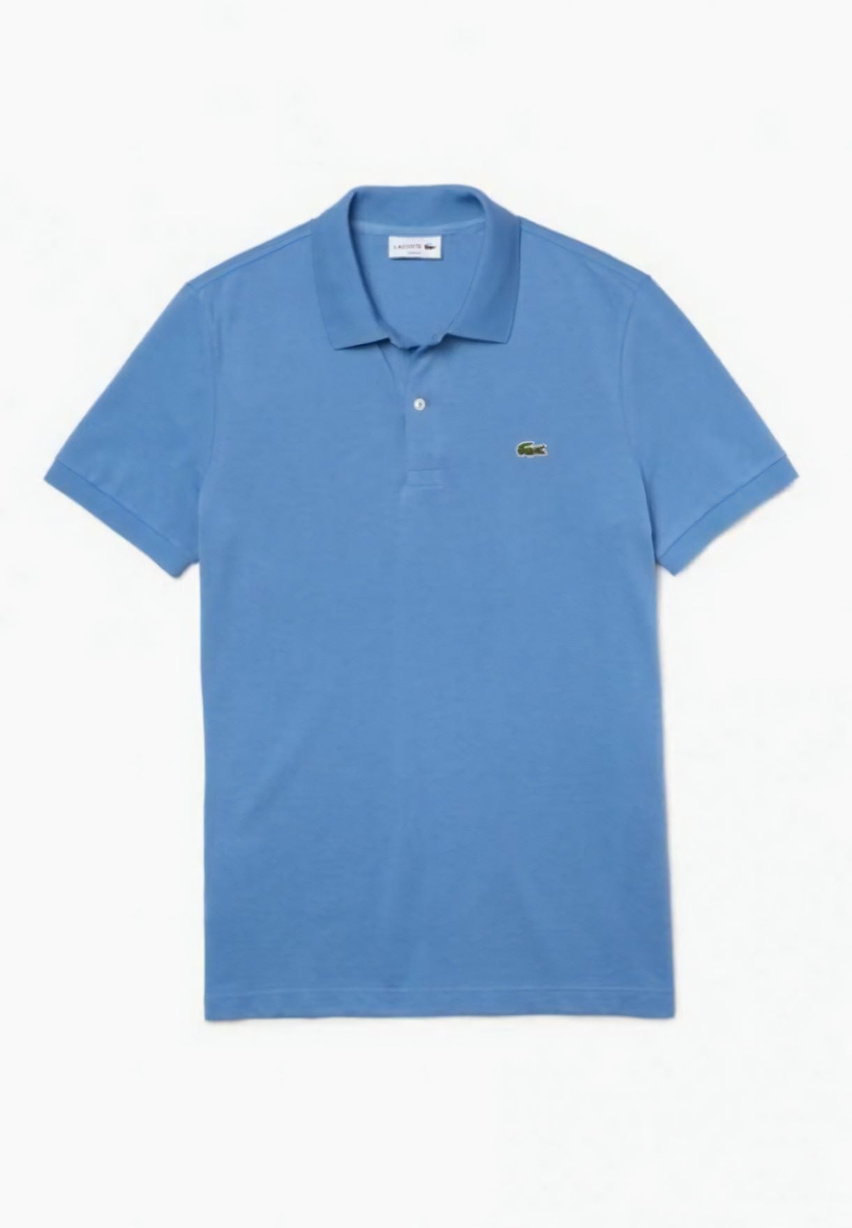 Men's Slim Fit Polo Shirt in Fresh and Light Cotton Pique, Blue