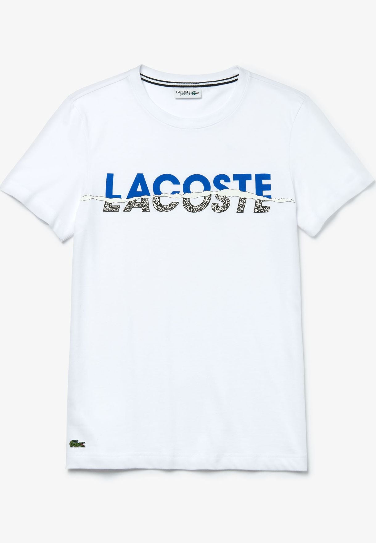 Men's Sport Crew Neck Graphic T- Shirt, White