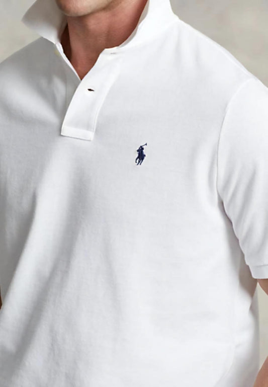 Men's Classic-Fit Mesh Polo Shirt, White