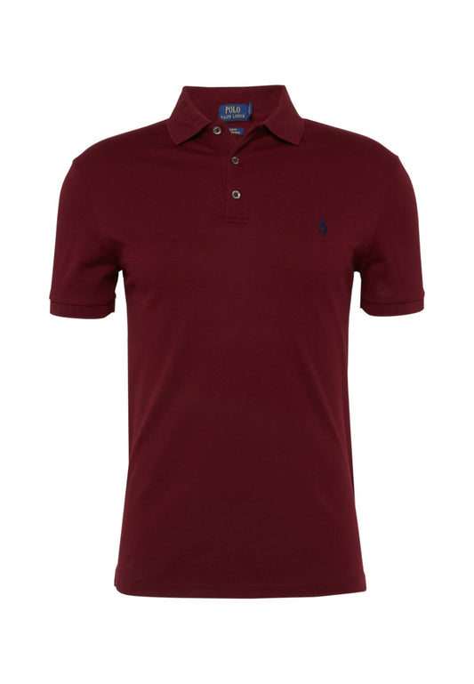 Men's Slim Fit Mesh  Polo Shirt, Rou Vin