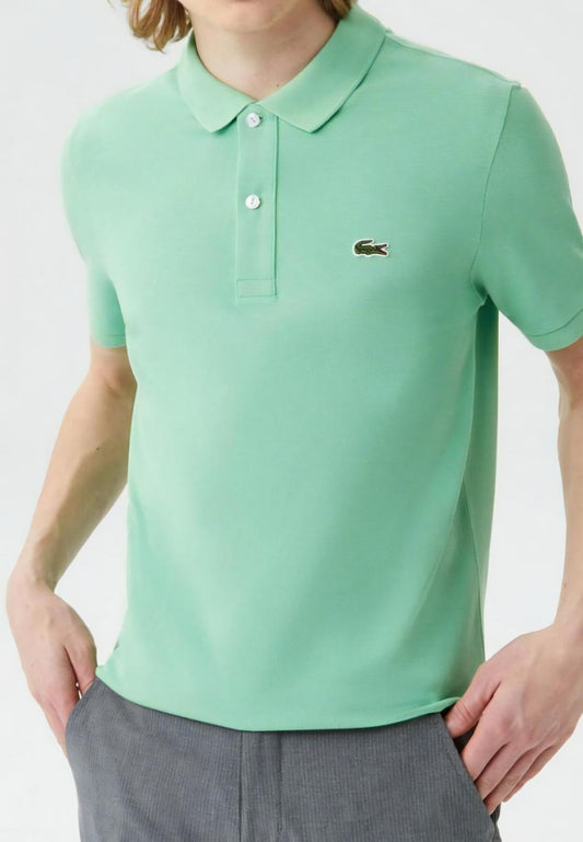 Men's Slim Fit Petit Piqué  Polo Shirt, Green