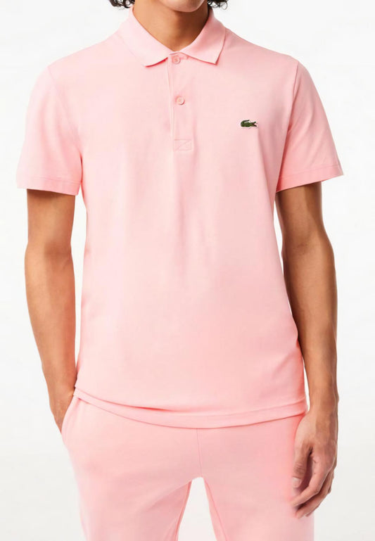 Men's Regular Fit Polyester Cotton Polo Shirt, Pink