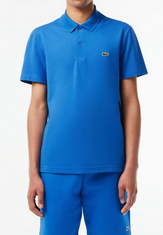 Men's Regular Fit Polyester Cotton Polo Shirt, Blue