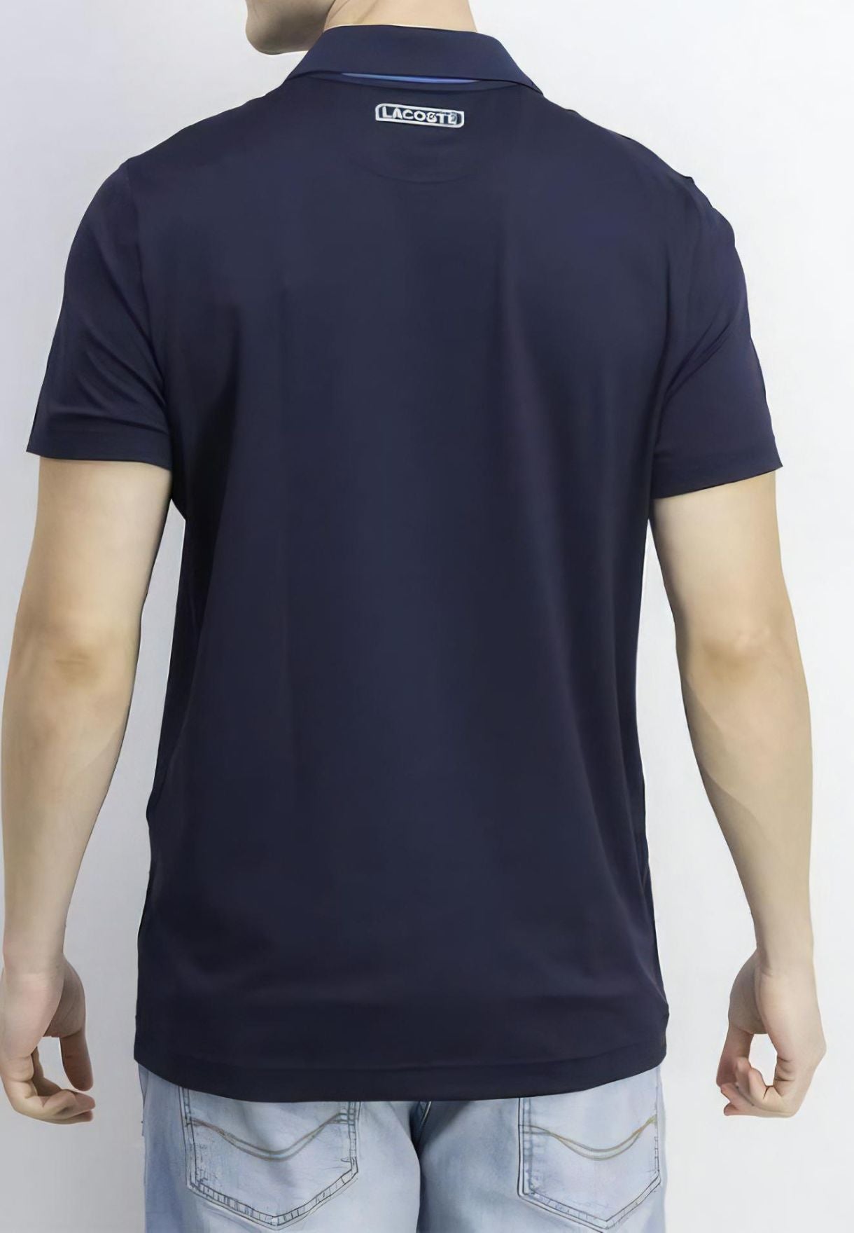 Men's Sport Ultra Dry Functional Tennis Golf Polo Shirt, Navy Blue