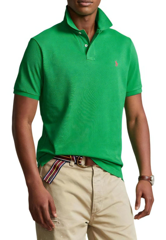 Men's Custom Slim Fit Polo Shirt, Green