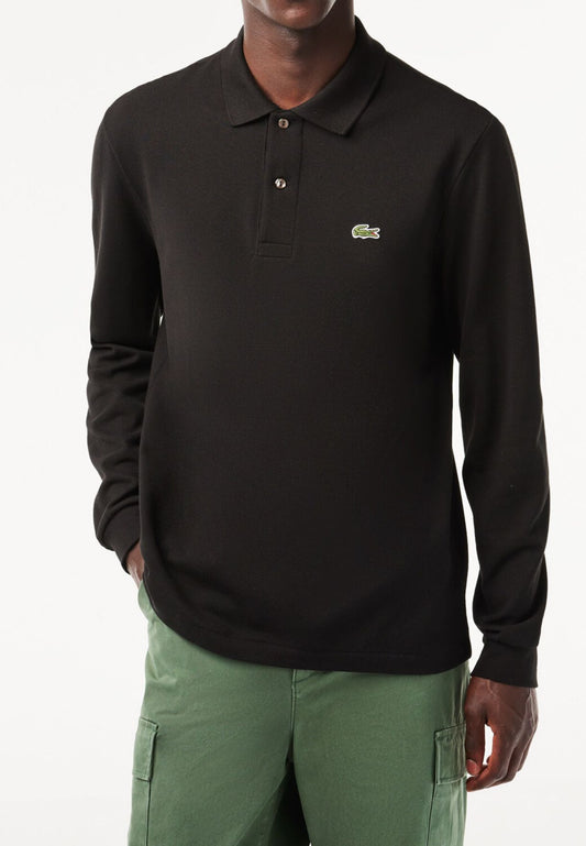 Men's Classic Fit L.13.12 Long-sleeve Polo Shirt, Black