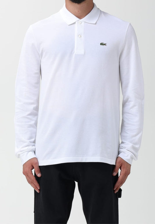 Men's Classic Fit L.12.12 Long-sleeve Polo Shirt, White