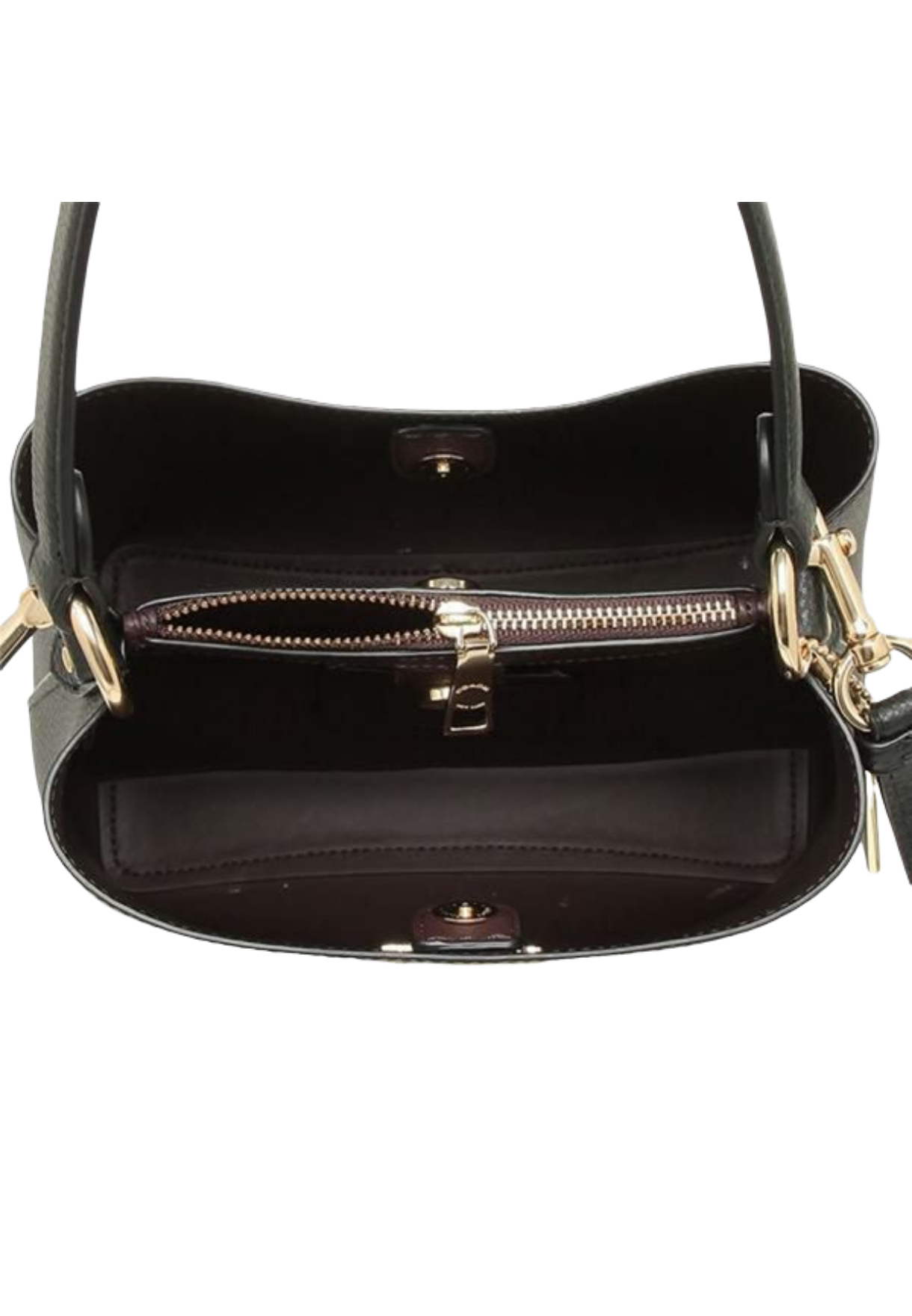 Women's Small Town Bucket Bag 1011 Black Oxblood