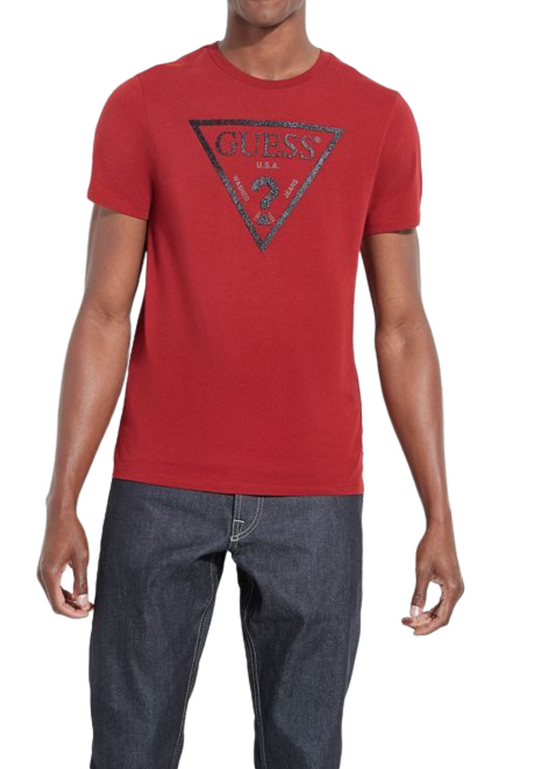 Men's Caviar Logo Crew Tee - Red
