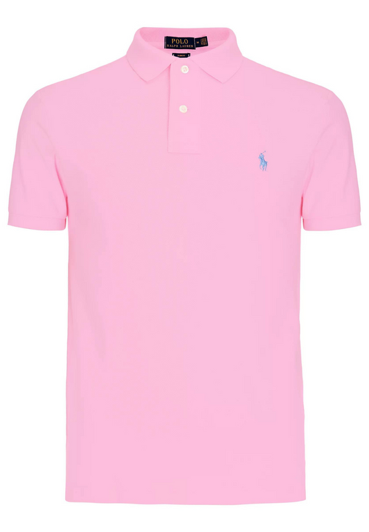 Men's Classic-Fit Mesh Polo Shirt In Carmel Pink