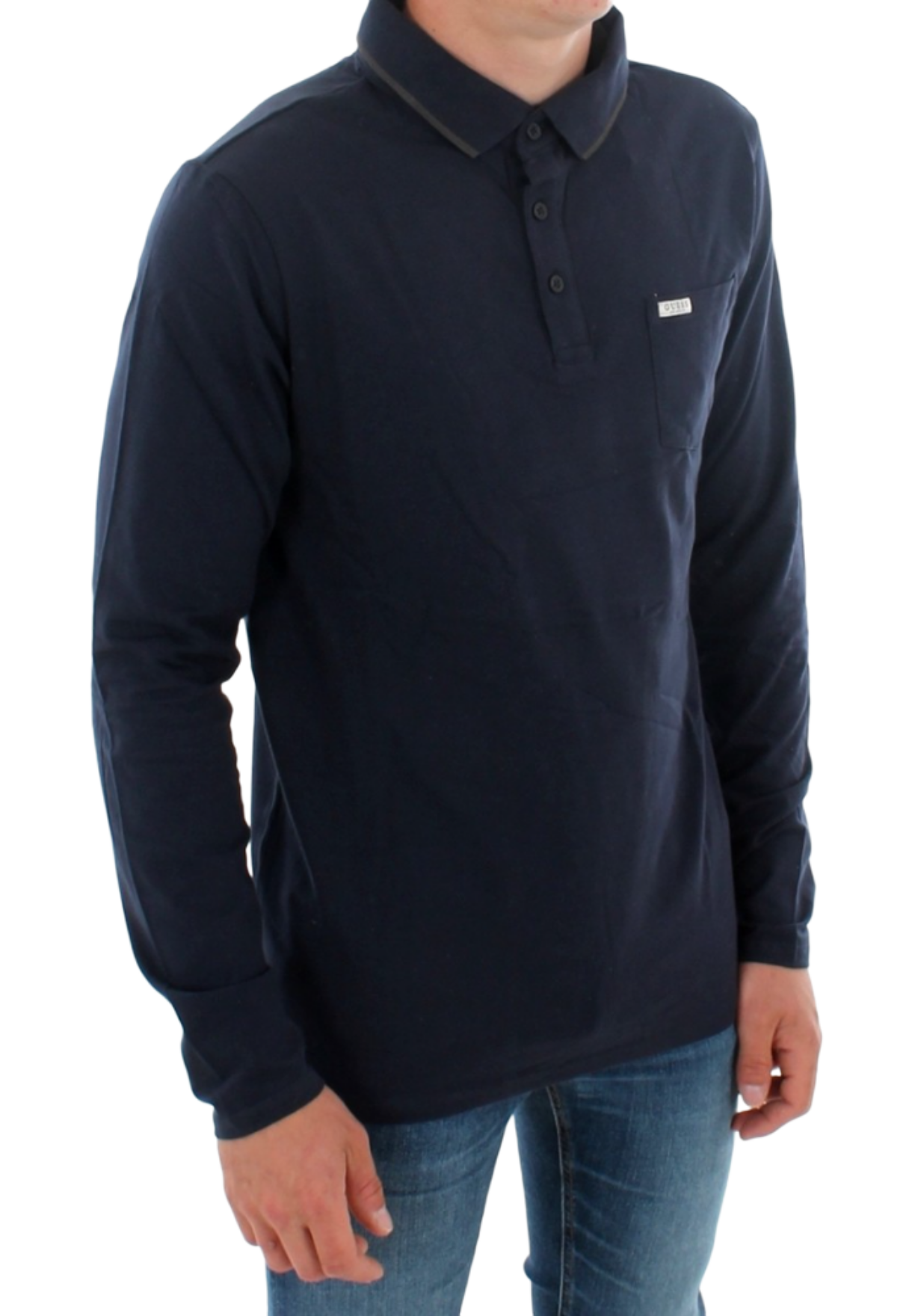 Men's Polo Con Taschino Extra Slim Fit Navy